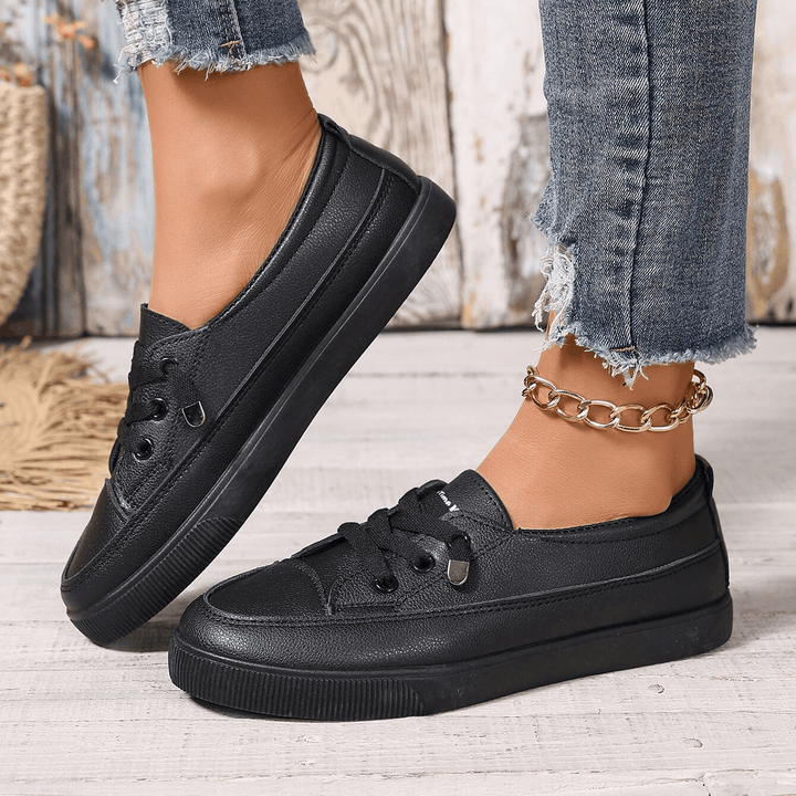 Damen Schnürung Orthopädische Flache Schuhe Nord Taschen