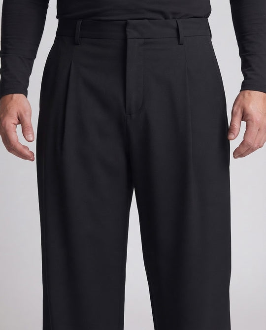 Herren Extraweite Twill-Hose im Baggy-Stil mit tiefem Schritt und cleanem Bund Nord Taschen