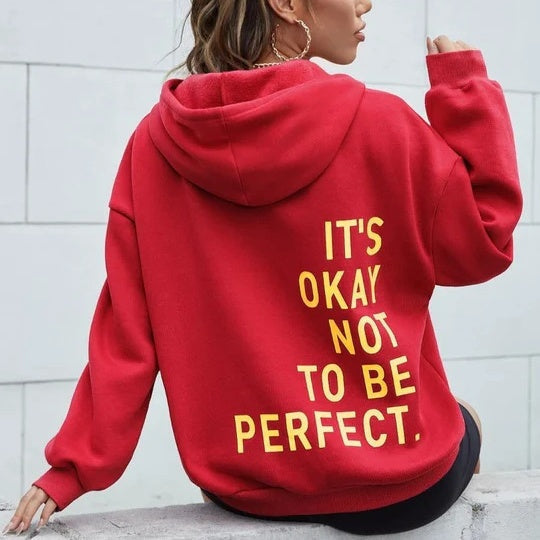 Nord Taschen Damen Hoodie mit Rückenprint und Kapuze