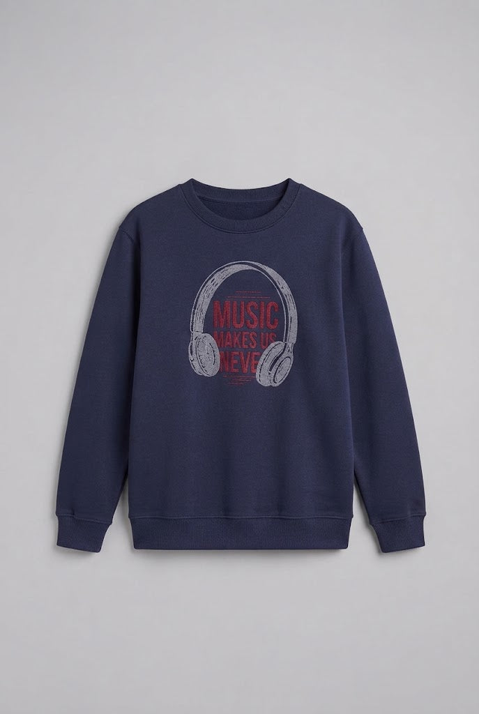 Damen Gemütlicher Sweatshirt mit Kopfhörer Design Nord Taschen
