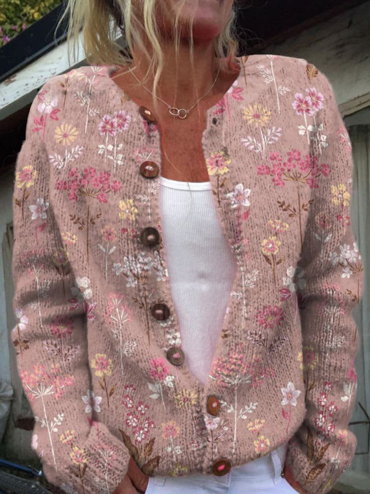 Weste mit Blumenmuster