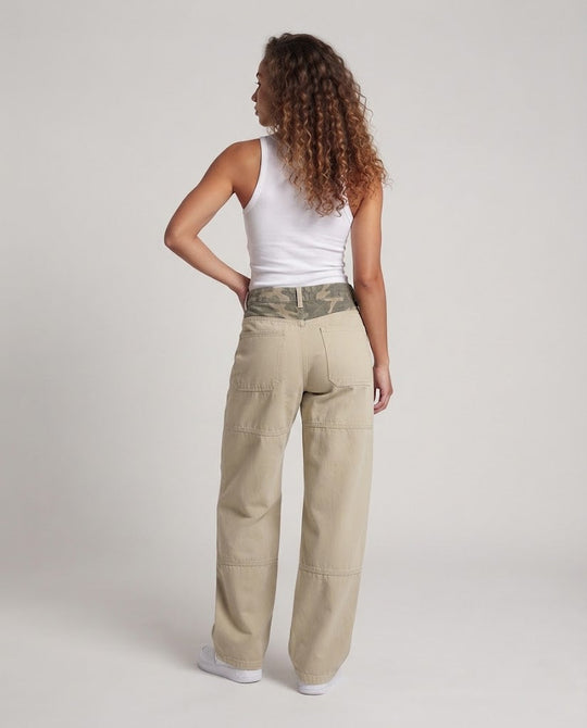 Damen Stilvolle Lockere Cargo-Hosen Nord Taschen
