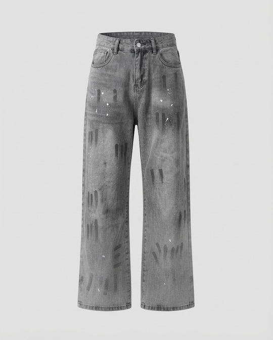 Damenmode Hochbundige Baggy Jeans Nord Taschen