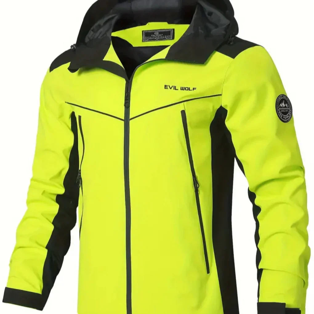 Wasserabweisende Outdoorjacke mit Reflektierendem Design