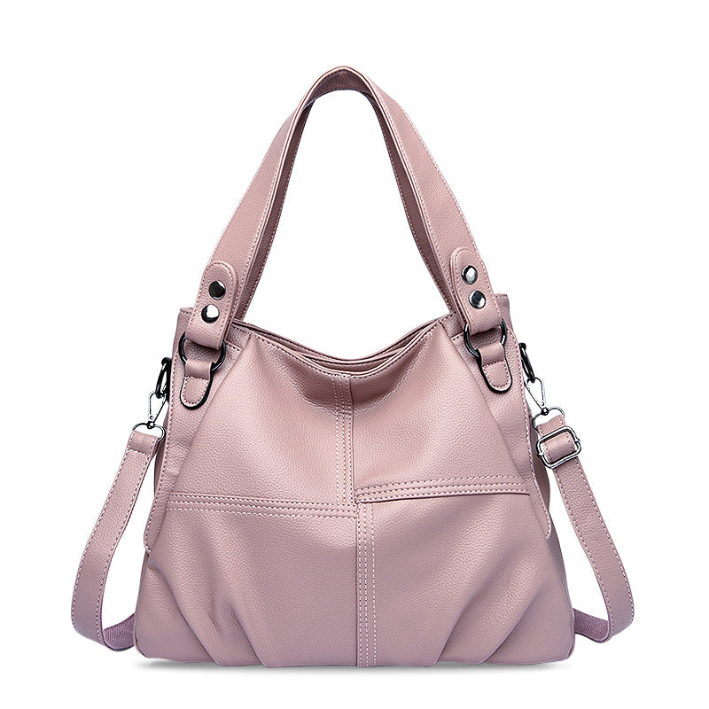 Nord Taschen | Große vegane Kuhfell-Hobo-Schultertasche