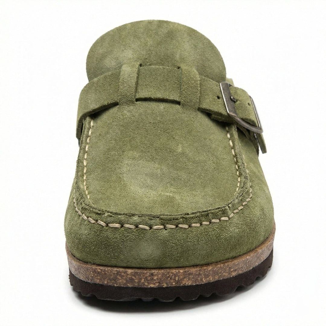 Clogs - Damen Retro Wildleder Slip-On Mule - Vittorelli