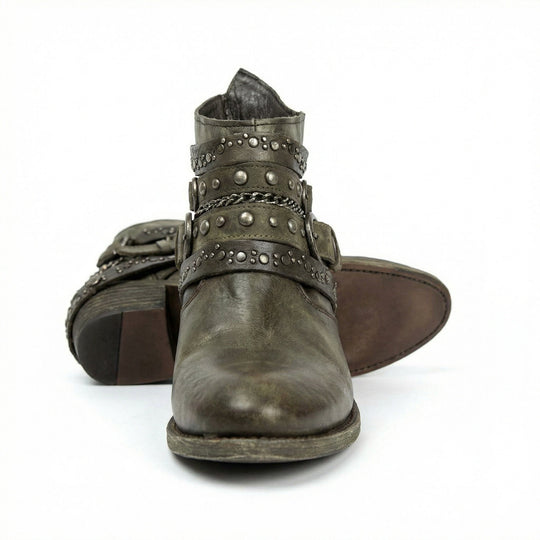 Vintage-Kettenstiefel
