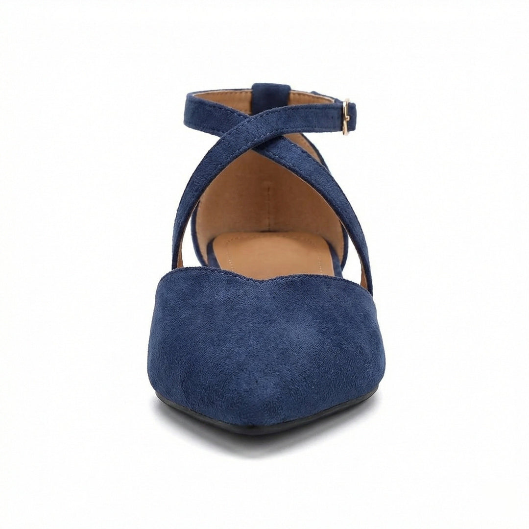 Modische Flache Sandalen mit Spitzer Spitze