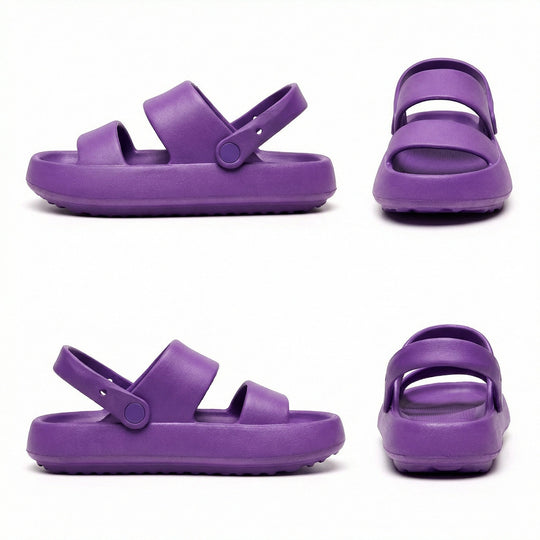Orthopädische Sandalen Comfort Plus Pantoletten mit Doppelriemen Gepolsterte, Lässige Slip-On-Sandalen - Arvani