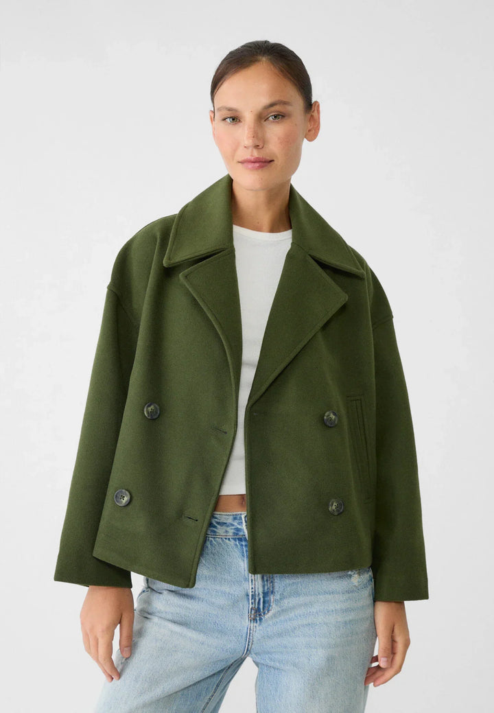 Nord Taschen | Damen Kurzer Mantel Oversize Herbst Übergang
