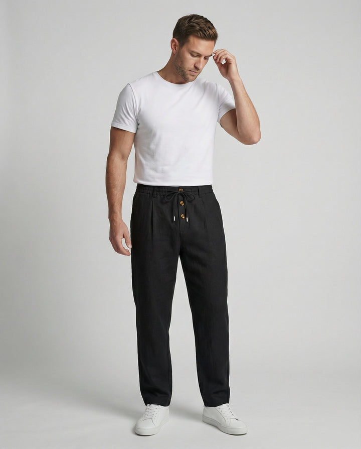 Leichte Atmungsaktive Leinenhose Herren