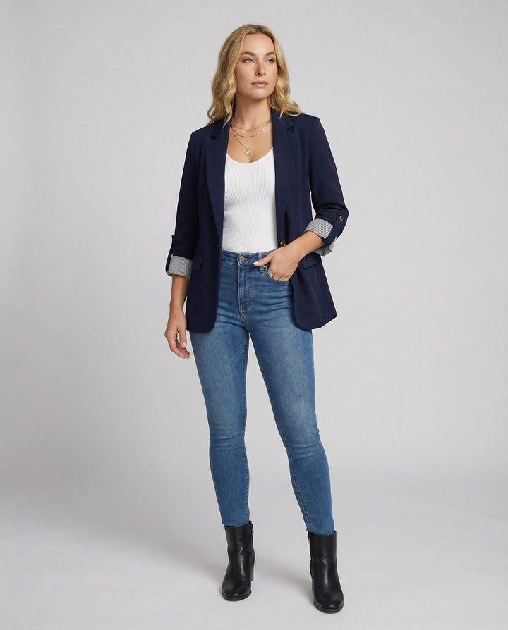 Eleganter Business Longblazer Mit