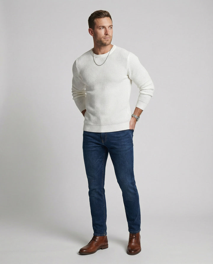 Strukturpullover Modern Herren