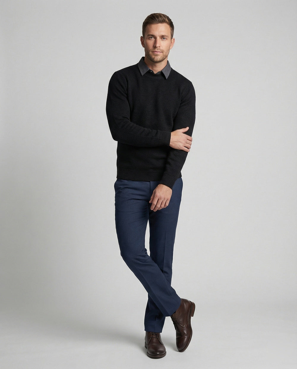 Eleganter Feinstrickpullover Herren