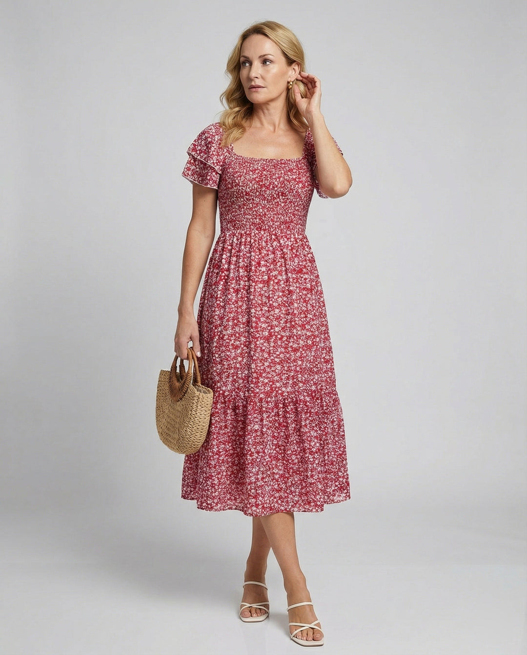 Damen Sommerkleid Off Shoulder