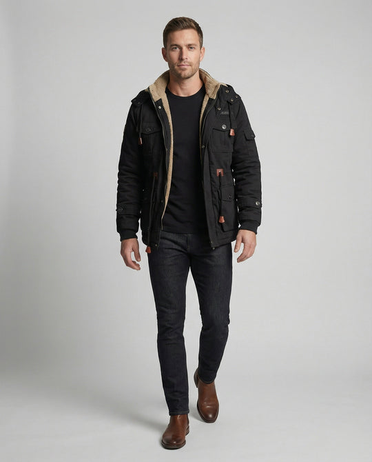 Warme Gefütterte Winterjacke