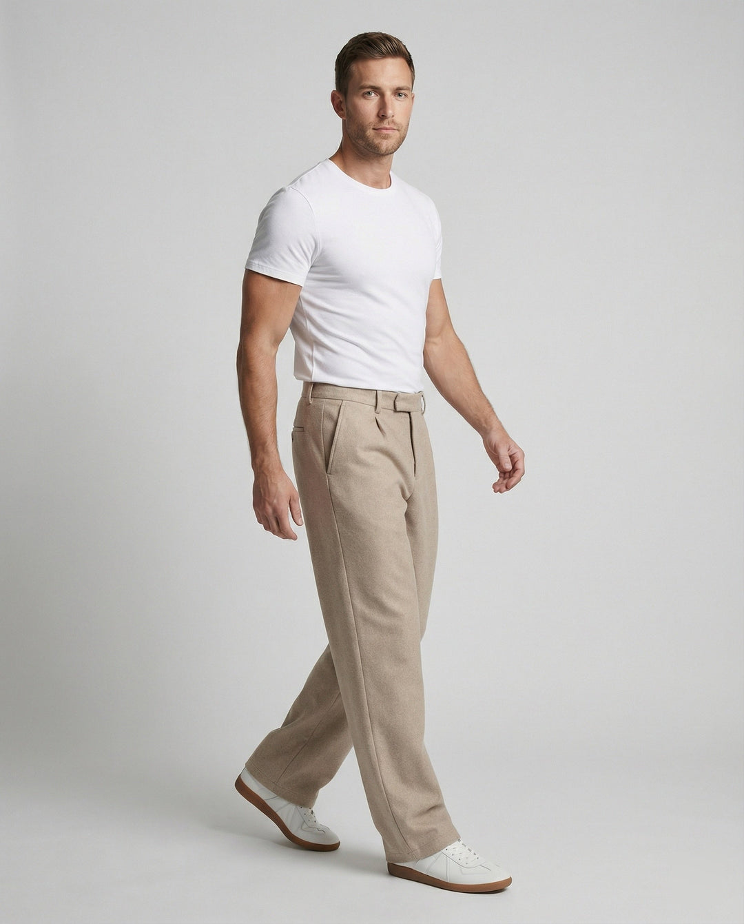 Herren Stoffhose weit gerade