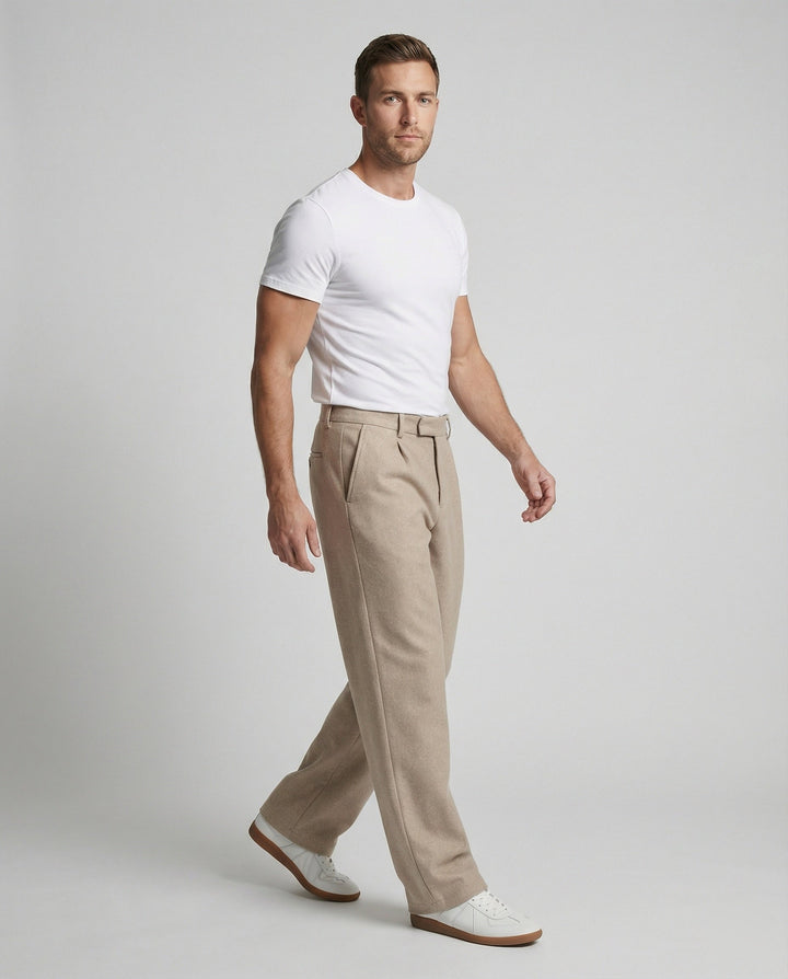 Herren Stoffhose weit gerade