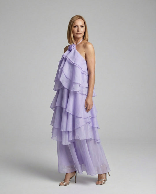 Damen Sommerkleid kurz mit Volants
