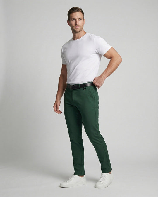 Herren Chinohose Slim Fit bequem - Vittorelli