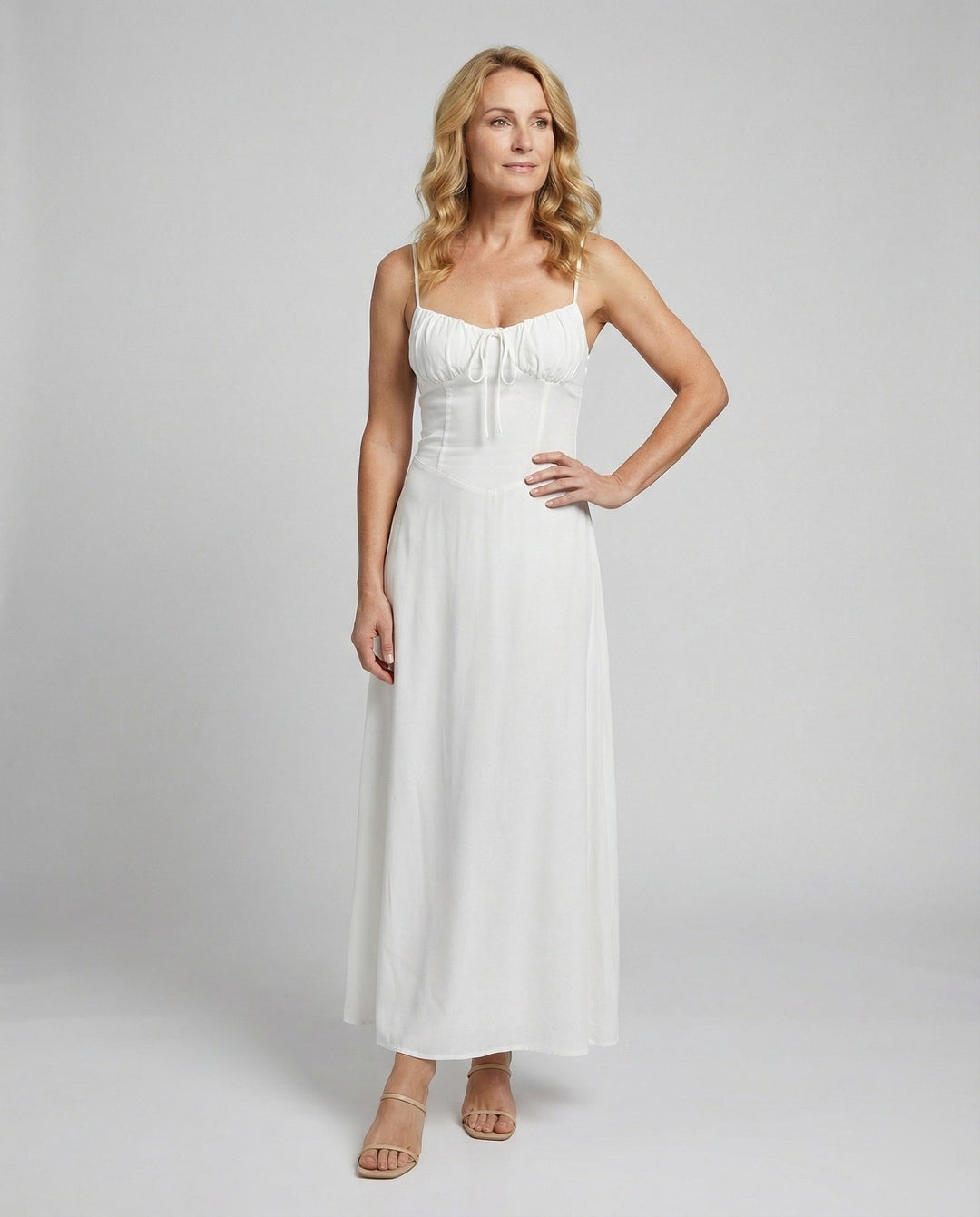 Damen Maxikleid mit Korsett Bustier