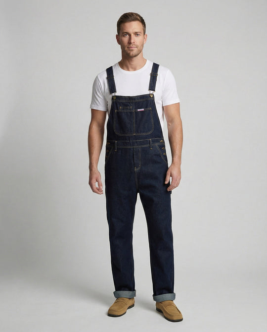 Herren Jeans Latzhose Denim