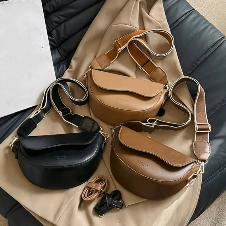 Nord Taschen | Sattel Crossbody Schultertasche, Breiter Riemen