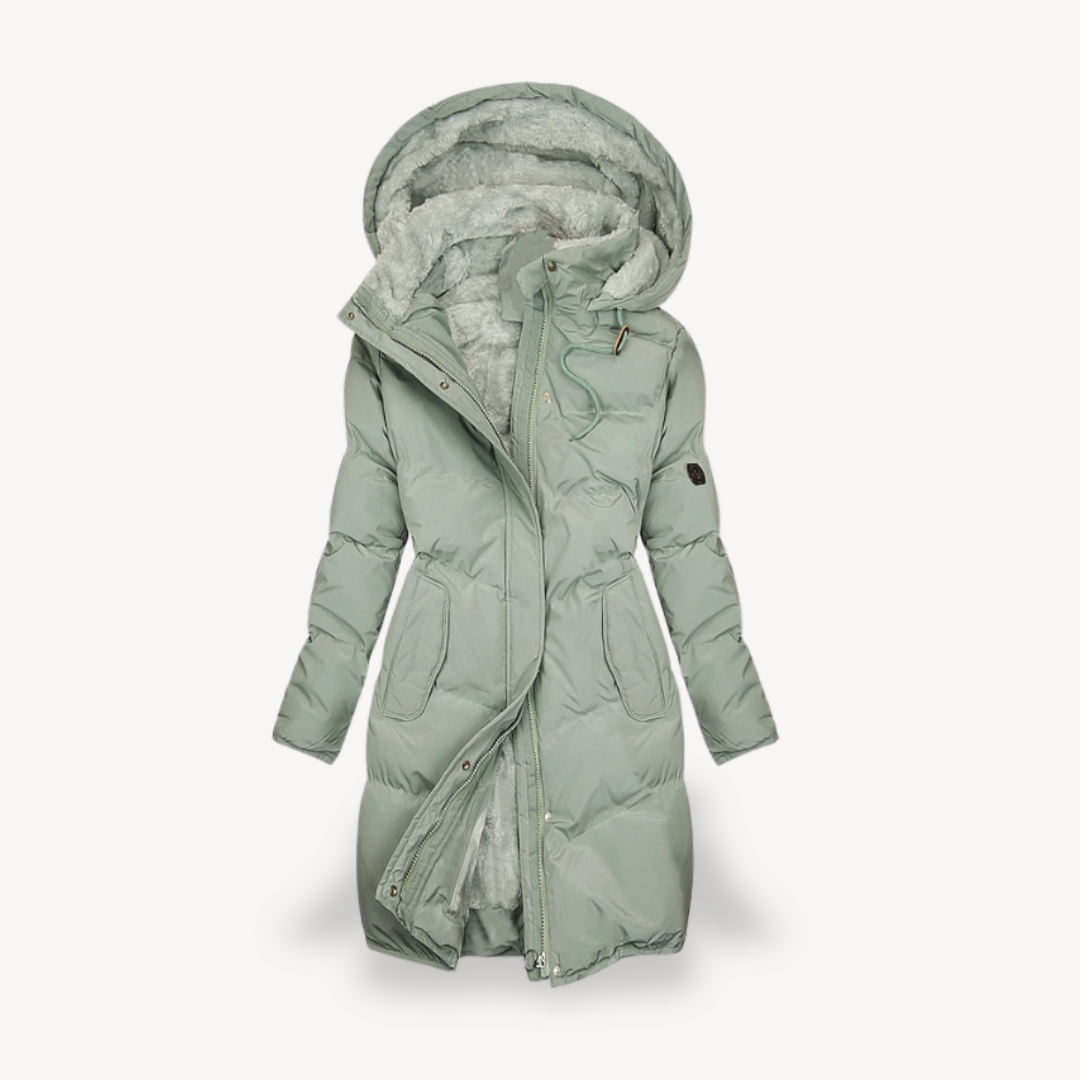 Fleece Gefütterte Pufferjacke für Damen