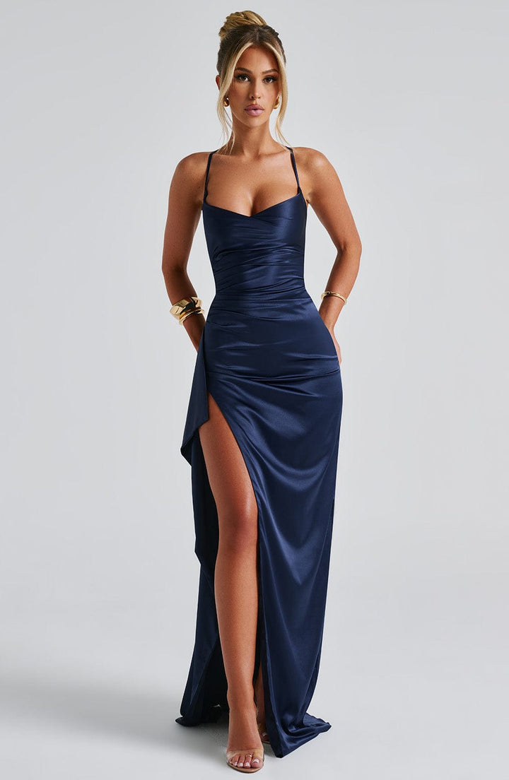 Nord Taschen | Marineblaues Maxikleid
