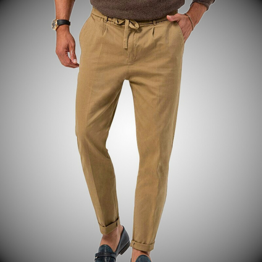 Herren Chino Hose Weiß Stoffhose