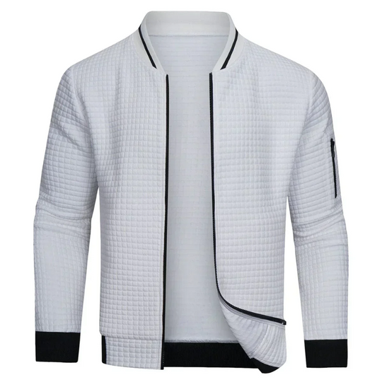 Nord Taschen | Herren Grau Strickjacke mit Reißverschluss