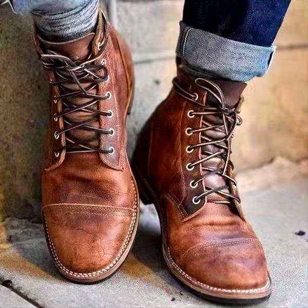 Nord Taschen | Retro Schnürstiefel für Männer