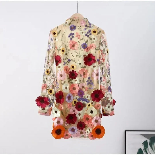Einzigartiges Handgemachtes Blumenkleid - Arvani