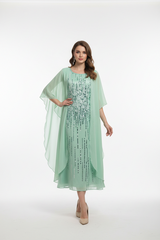 Elegante Individuell Gedrucktes Kleid
