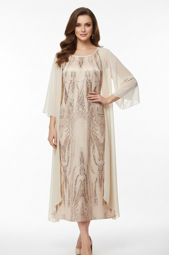 Elegante Individuell Gedrucktes Kleid