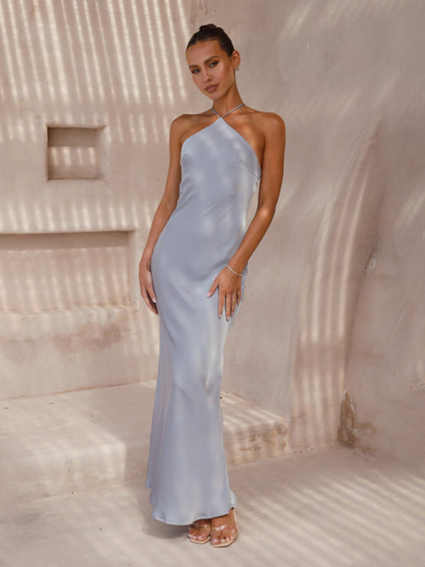 Rückenfreies Neckholder Maxikleid