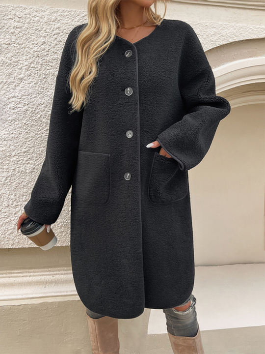 Nord Taschen | Teddyjacke - Damenoberbekleidung mit Knöpfen und Taschen