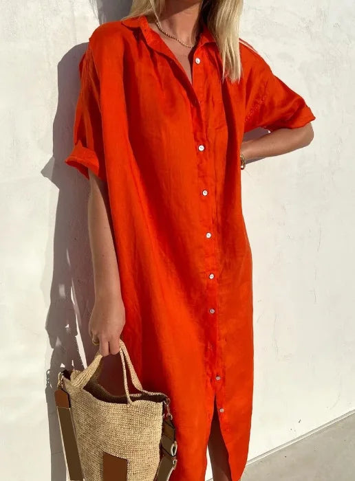 Nord Taschen | Leinen Hemdkleid