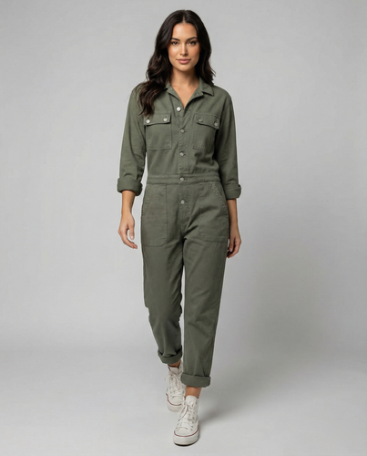 Lässiger Utility Jumpsuit Damen