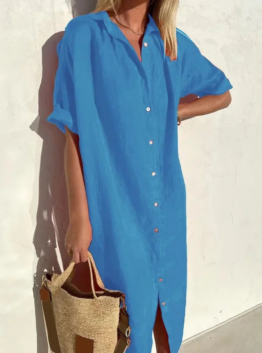 Nord Taschen | Leinen Hemdkleid