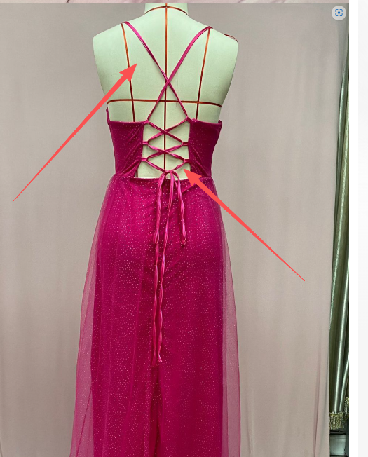 Damen Ballkleid Glitzer-Tüll Wasserfall-Bustier - Vittorelli