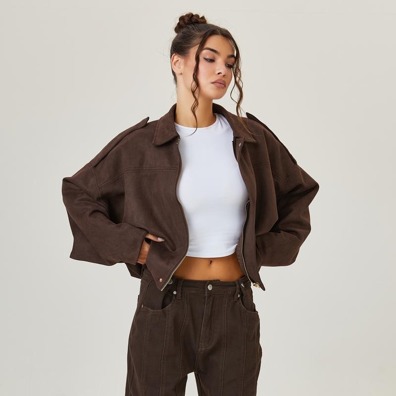 Nord Taschen | Wildleder Bomberjacke