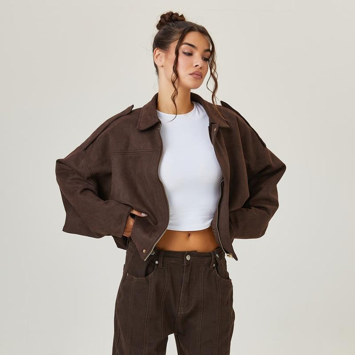 Nord Taschen | Wildleder Bomberjacke