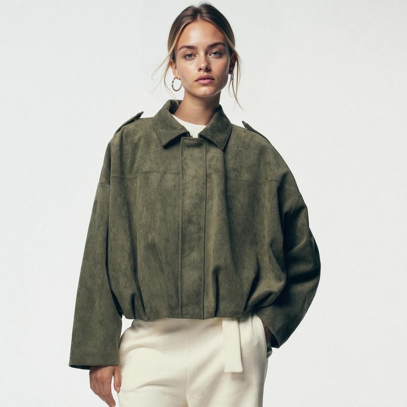 Nord Taschen | Wildleder Bomberjacke