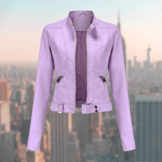 Damen-Lederjacke - Stilvoll und Langl Nord Taschenig