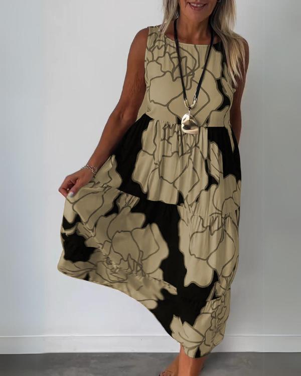 Komfortables Ärmelloses Sommerkleid für Damen