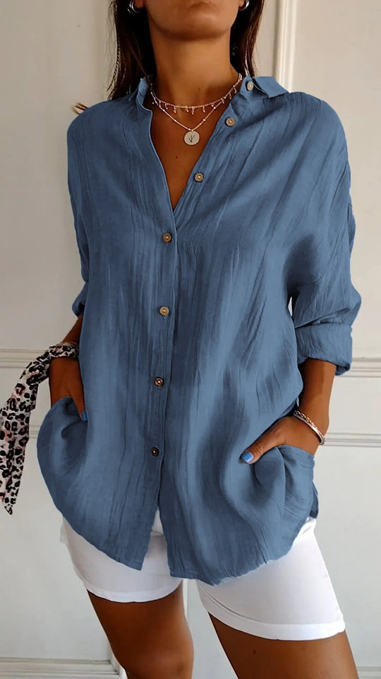 Elegantes Shirt Mit Plissee-Stil