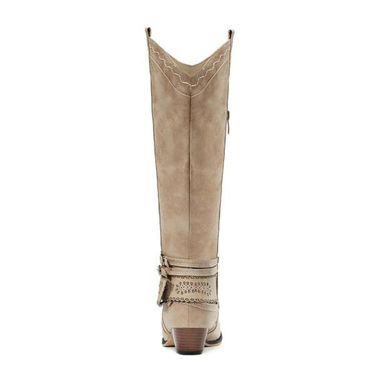 Vintage Hohe Winterreiterstiefel