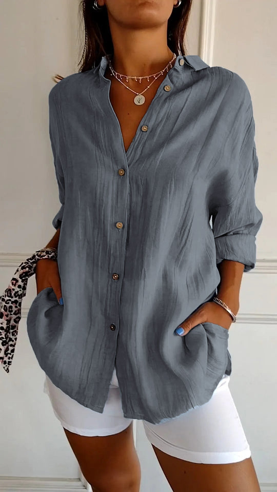 Elegantes Shirt Mit Plissee-Stil
