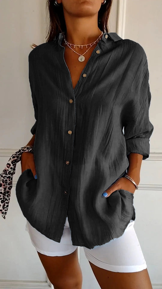 Elegantes Shirt Mit Plissee-Stil